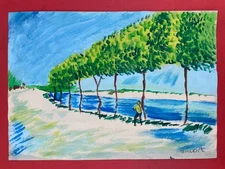 Vincent van Gogh Drawing on paper (Handmade) signed and stamped