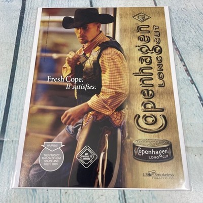 2002 Copenhagen Tobacco Cowboy Vtg Print Ad/Poster Pinup Promo Art Magazine Page