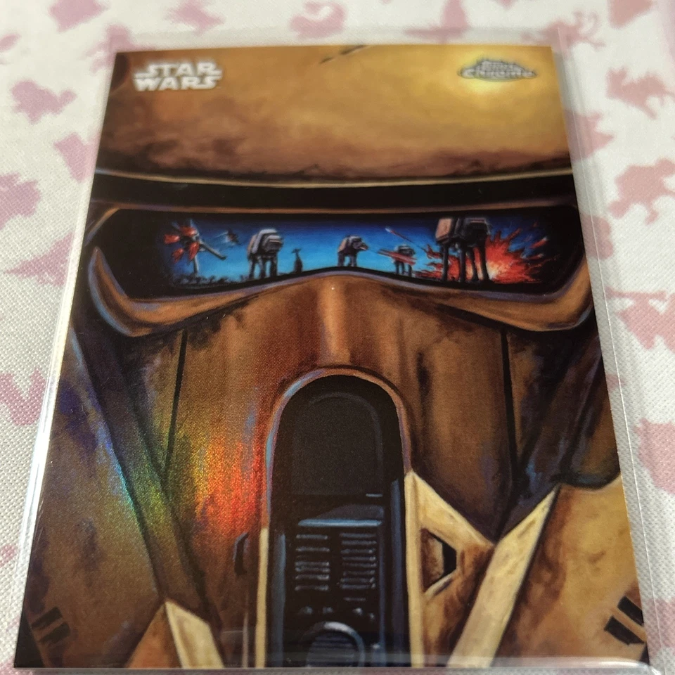 2025 Topps Chrome Star Wars Showdown On Scarif Reflections Insert Card SSP #R-13 - Image 3 of 4