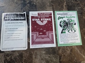 45 (90 individual) sets Authentic Intellivision overlays +15 single +20 manuals