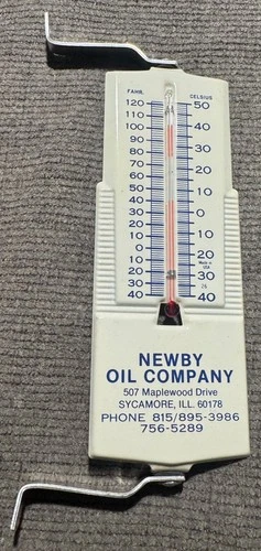 METAL TEXACO MOTOR OIL  ADVERTISING WALL THERMOMETER SIGN  VINTAGE