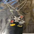 NIB Disney Mickey Mouse & Minnie Mouse Kissing Necklace Set Neon Tuesday — photo 3