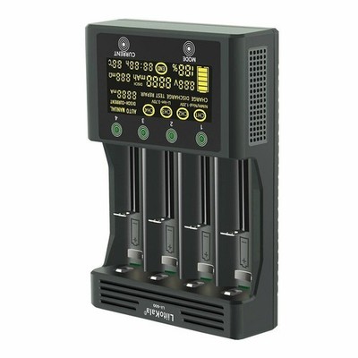 LiitoKala Lii-600 Battery Charger 4 Channel Li-ion For Rechargeable Battery SDE