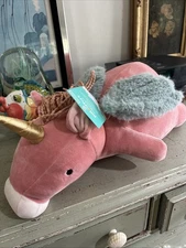 Pillowfort NWT Weighted Plush Unicorn Winged Pegasus Target