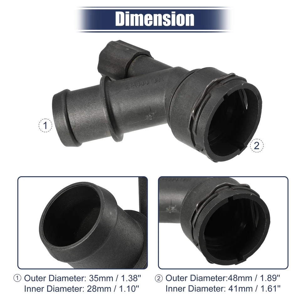 Brida de manguera de refrigerante de radiador apta para Volkswagen Beetle Convertible 2003-2010 Foto 3 de 4