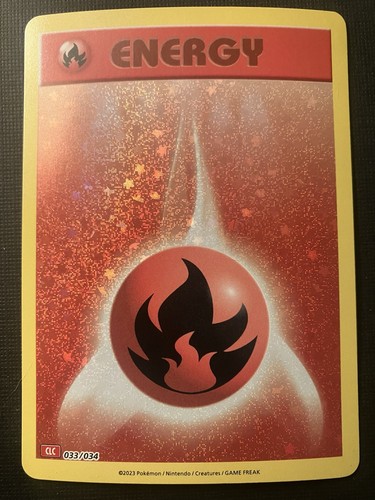 Basic Fire Energy 033/034 CLC Pokemon TCG Classic Charizard Deck Holo 2023 NM