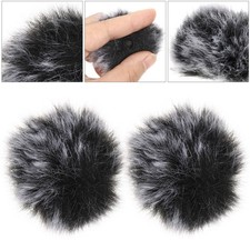 2Pcs Windproof Microphone Covers Clip-on Type Microphone Guard