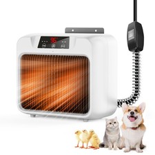 600W Dog House Heater,Anti-Bite Cord Heated Dog House,Wall-Mounted Dog Heater...