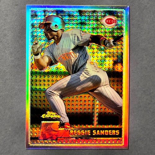 1996 Topps Chrome Reggie Sanders #132 card