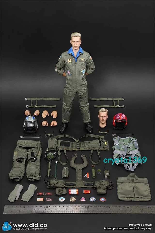 DID MA80182 1/6 US Navy Fighter F-14 Pilot Tom & Nick Action Figure Collectibles - Image 4 of 4
