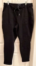 Judy Blue Jogger Pants Black Size 16W Women’s Stretch Comfort Drawstring JB88700