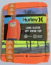 HURLEY YOUTH LONG SLEEVE MOISTURE WICKING UV UPF 50 T-SHIRT SIZE XXL 18-20 NEW