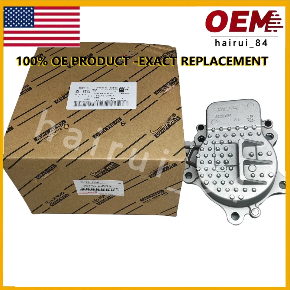 AISIN Water Pump WPT-190 ZVW30 ZVW35 161A0-29015 For TOYOTA Genuine Prius Foto 3 de 4