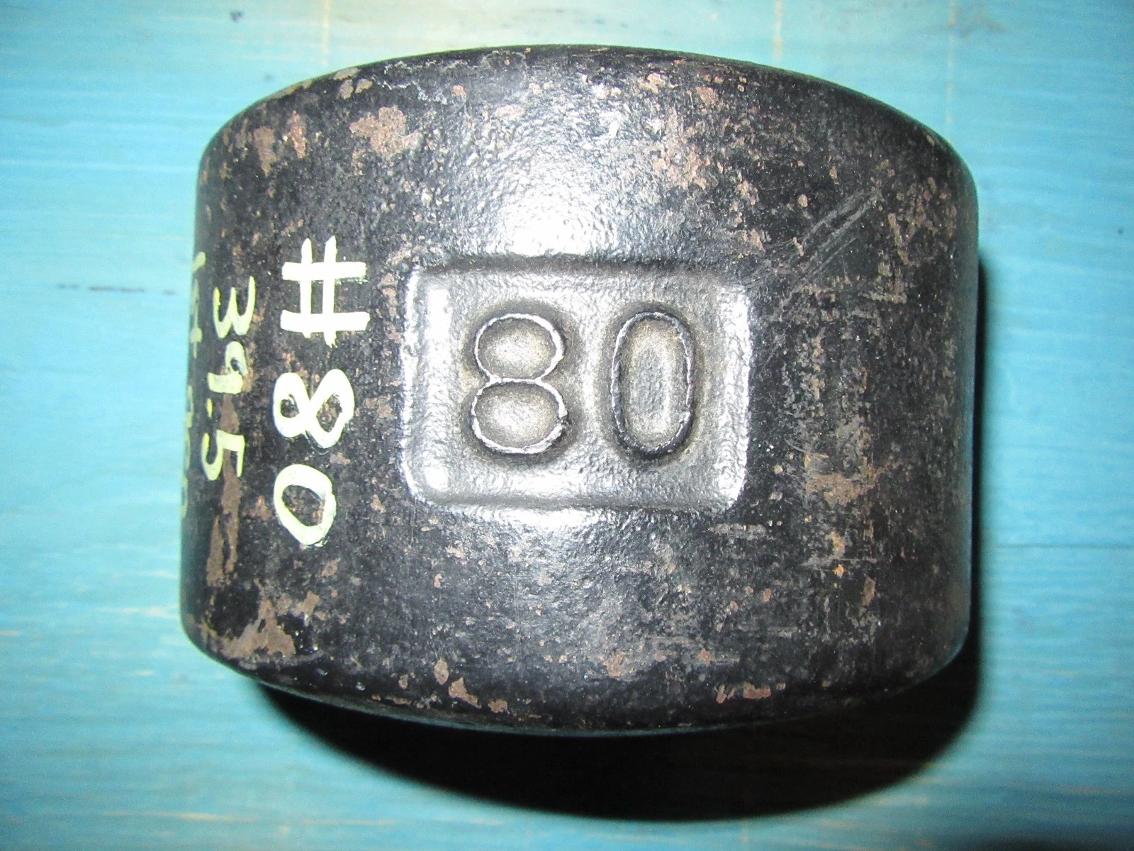 YORK Roundhead Half 80 Pound Blob Grip Number Side 1st Generation