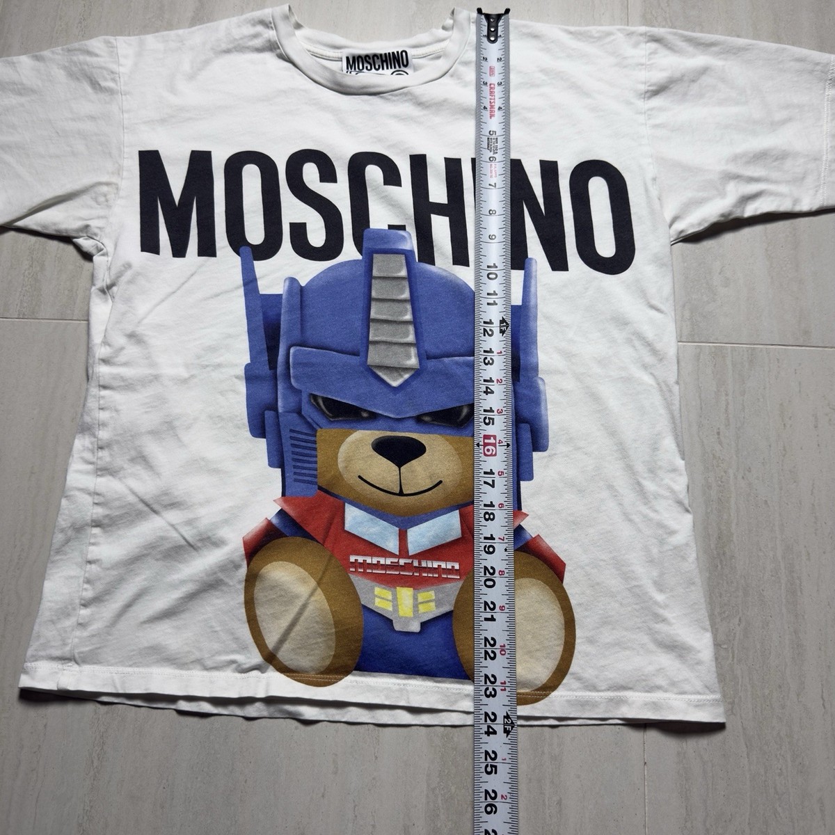 MOSCHINO COUTURE Transformers Robot Teddy Bear T-Shirt,size XS View 4