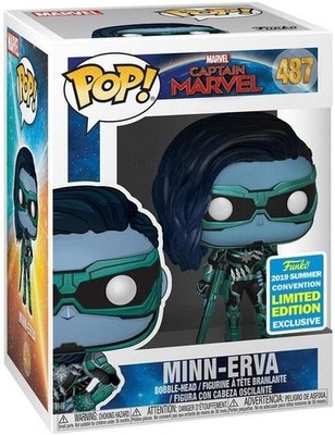 Funko Pop Captain Marvel: Doctor MINN ERVA 487 Limited Edition Light Creased Box