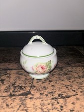 Bernardaud Limoges Eugénie de Montijo Sugar Bowl with Lid - Mint Condition