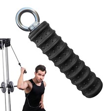 Ergonomic Tricep Rope Pull Down Attachment, Upgraded Long Triceps Rope Cable ...