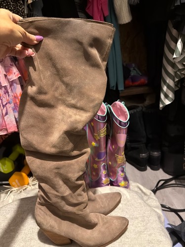 Chari by Charles David Over Knee Slouchy Boots Size 7.5