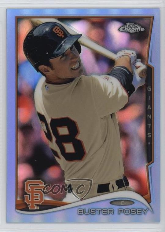 2014 Topps Chrome Blue Refractor 132/199 Buster Posey #152 0b0