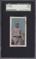 1910 E98 CY YOUNG (BLUE BACKGROUND)   SGC 1  (RARE!  SEE PICS AND VIDEO!)