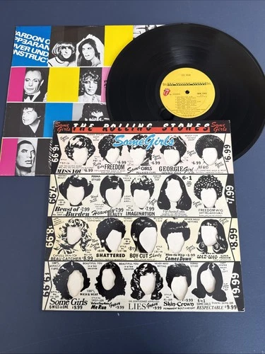 ROLLING STONES - Some Girls Vintage 70’s Cover LP Vinyl EX 1st