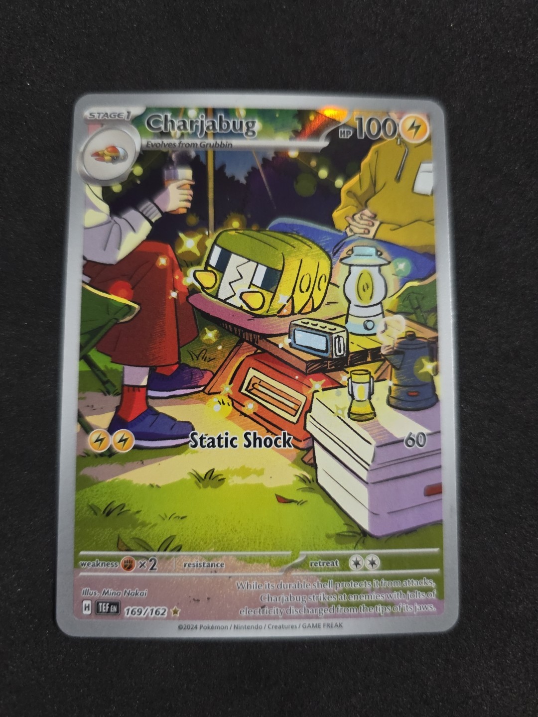 Charjabug Pokemon TCG SV05: Temporal Forces 169/162 Illustration Rare NM