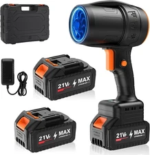 Handheld Electric Cordless Leaf Blower – 500,000RPM Mini Turbo Jet black 