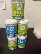 RYSE Pre-Workout Powder Sour Green Apple Tropical Punch And Lemon Lime Jello