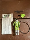 1986 Sci Fi v1 Figure File Card Vintage GI Joe 3.75 ARAH 100% Complete