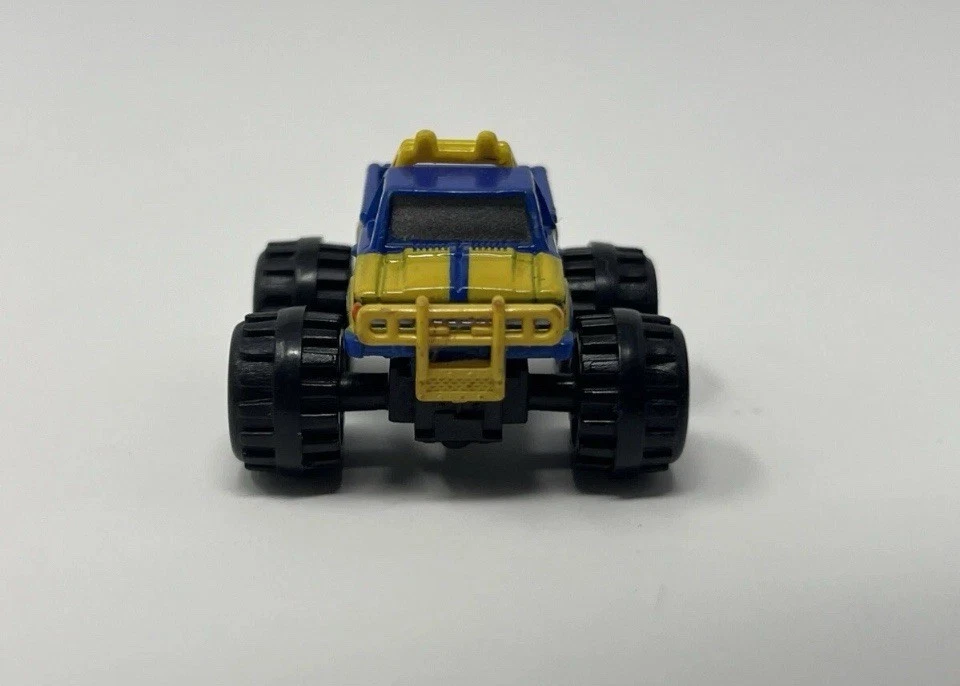 87 Micro Machines Super 4 X 4 Datsun Off Road Pickup Blue Yellow Vintage Galoob - Image 2 of 4