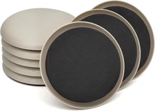 Furniture Sliders, 8 Pcs 3 1/2'' Furniture Sliders Pads for Hardwood Floors, Cha