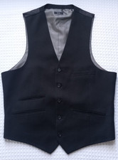 Men's Black J Ferrar Suit Vest Modern Fit Size Medium