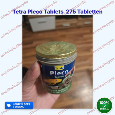 Tetra Pleco Tablets   Nährstoffreiches Fischfutter für alle,275 Tabletten Dose