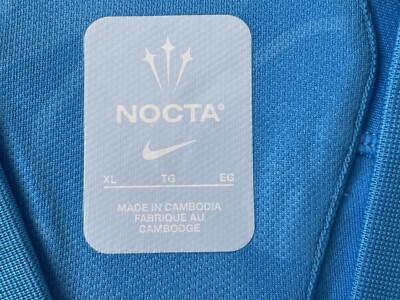 NIKE×NOCTA ブルーサッカーユニフォームXL Nike x NOCTA Distant Regards Jersey Sz XL Blue Yellow Brand New