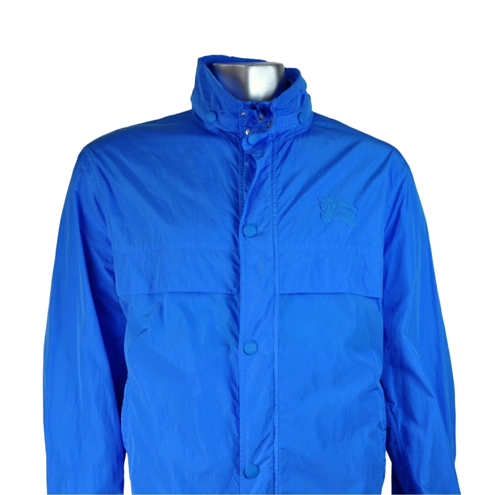 Giacca a vento leggera con cappuccio Burberry blu uomo $1.995 nuova con etichette 2XL