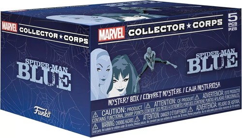 Funko Pop Marvel Collector Corps Scatola Abbonamento Esclusiva Spider-Man Blu LG - Foto 2 di 3