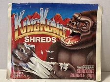 RARE Vintage Amurol KING KONG SHREDS Shredded Bubble Gum POUCH--NOS--Sealed
