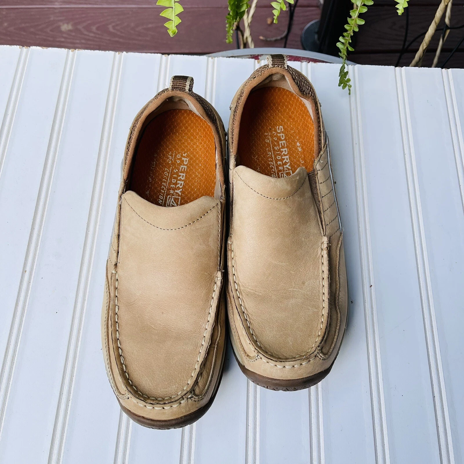 NIKE Mocassini slip on slip on Sperry Top Sider marrone chiaro in pelle uomo 8 5 M