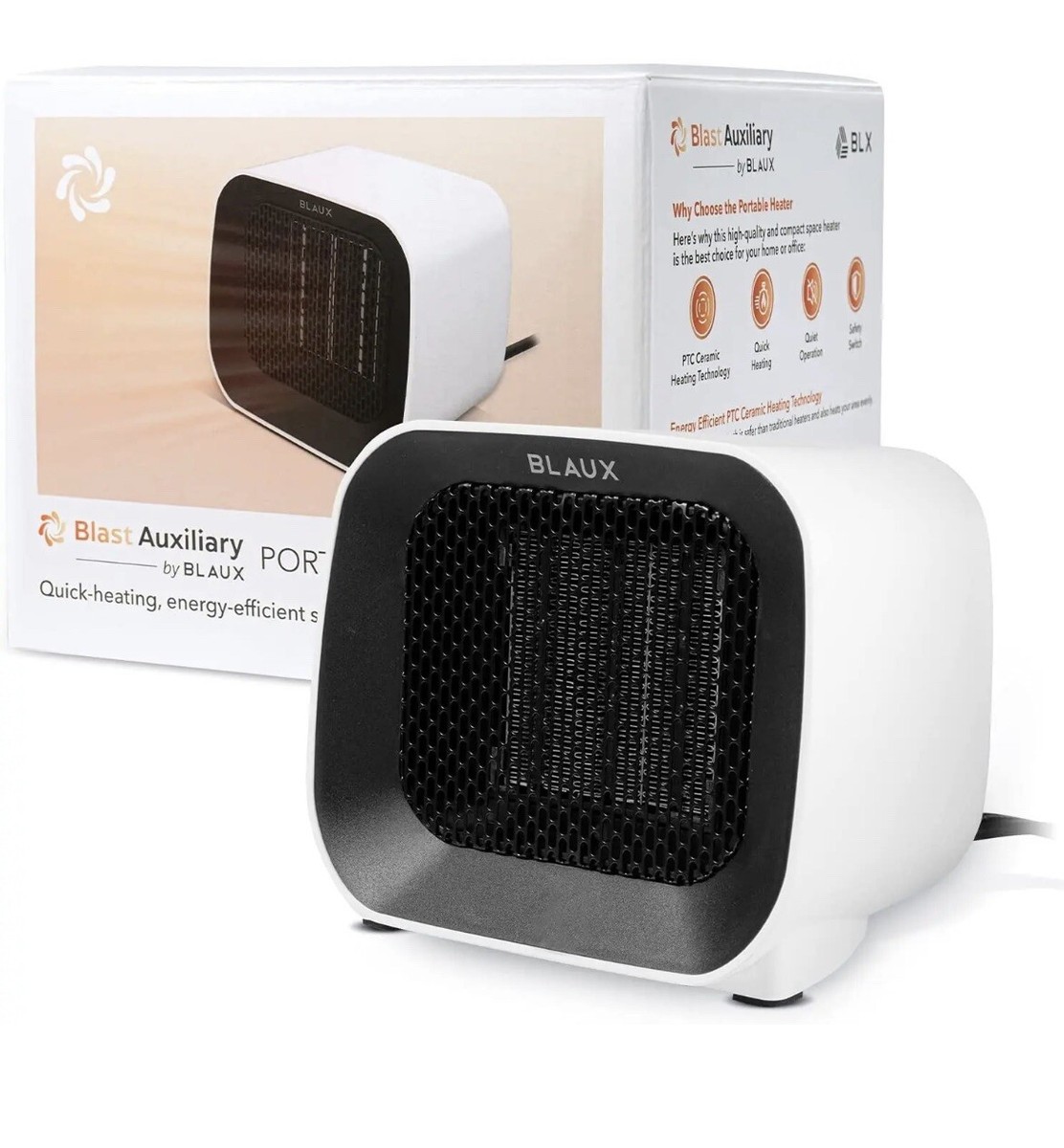 Heatcore Blast Auxiliary PTC Ceramic Electric Portable Space