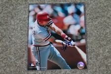 TOM PAGNOZZI AUTOGRAPHED CARDINALS 8X10 PHOTO POSE 4