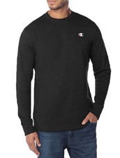 Champion Men's French Terry Crewneck Pullover Sweatshirt Black S NWOT