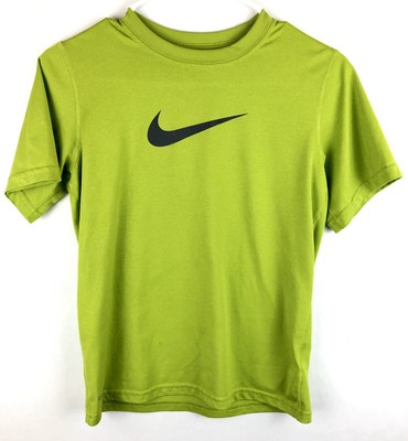 Nike Dri Fit Athletic Bright Green Neon Shirt Boys Kids Youth Size M Medium | eBay