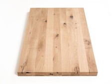 Massivholzplatte Eiche Wildeiche 5 cm DL schwarz gespachtelt Leimholzplatte