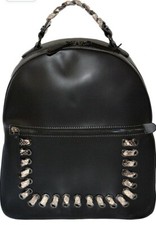  Authentic Vittoria  Napoli Italian Leather Ruga Backpack  With Snakeskin  Trim
