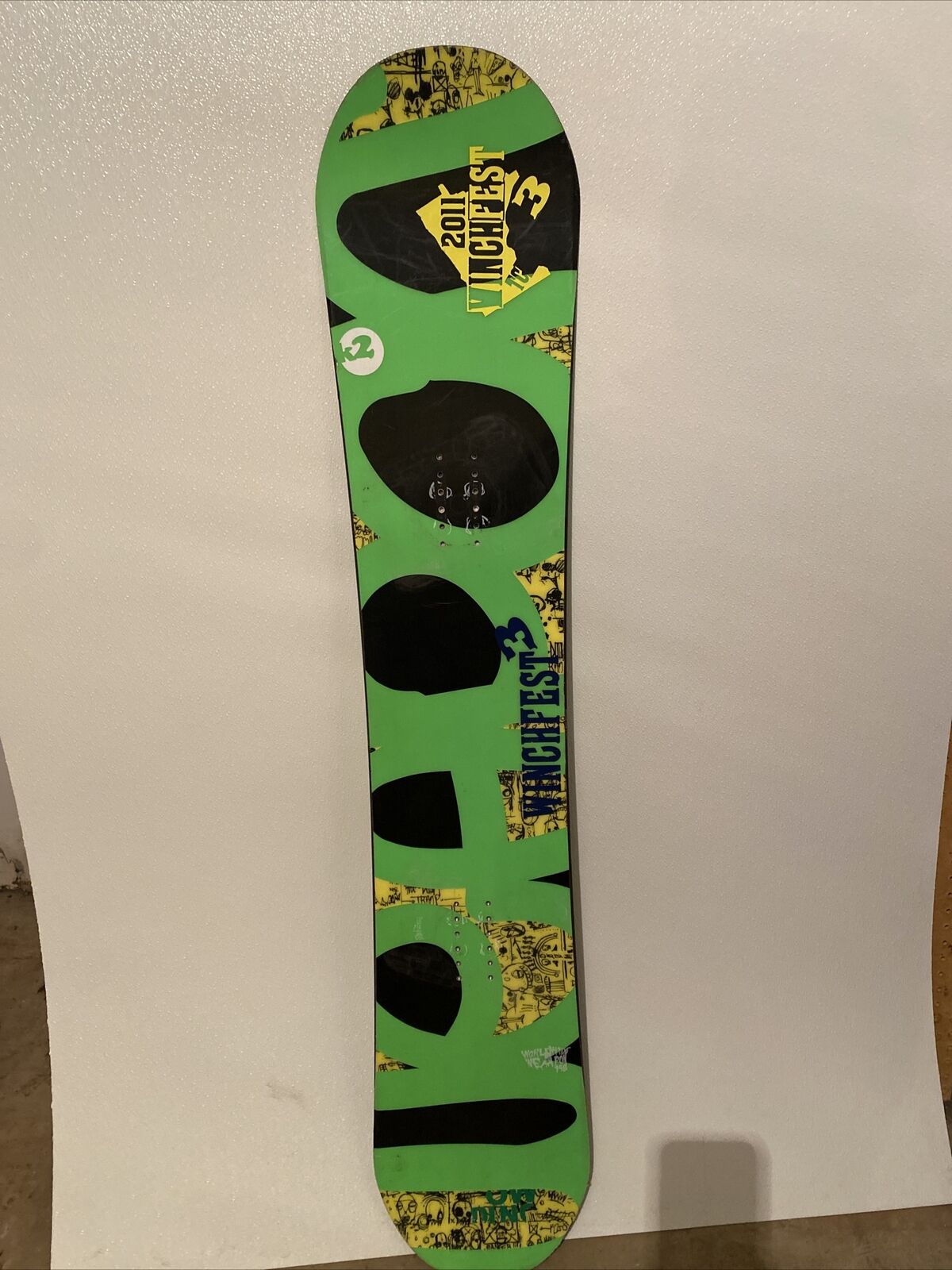 K2 K-2 snowboard World Wide Weapon 148 Cm Green/Yellow See Pictures