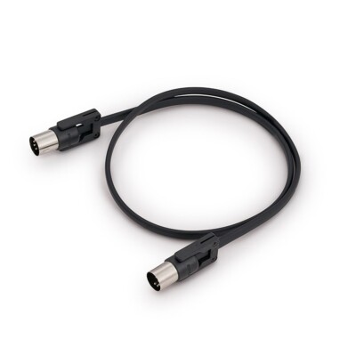 RockBoard FlaX Plug MIDI Cable Dual Adjustable Angle Connectors, 60 cm / 2ft