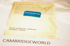 HASSELBLAD 220 FILM HOLDER MAGAZINE BACK INSTRUCTION MANUAL GUIDE BOOK with SEAL