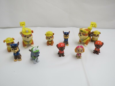 Paw Patrol figures lot of 11  Spin Master Nickelodeon collect cake topper toy