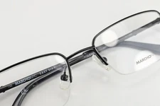 MARCHON NYC COLEMAN 001 in Matte Black 52-18-140 Titanium Frame Flex Hinges S129